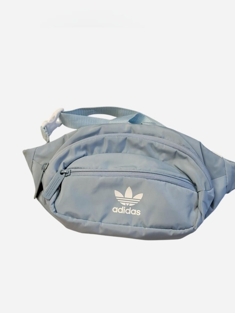 adidas Light Blue Belt Bag with Trefoil Logo